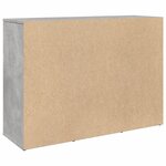 vidaXL Buffet gris béton 90 5x29 5x65 cm bois d'ingénierie