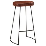 vidaXL Tabourets de bar Gavin lot de 2 marron foncé 44x37 5x78 cm