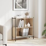 vidaXL Bibliothèque chêne sonoma 72x28x77 5 cm bois d'ingénierie