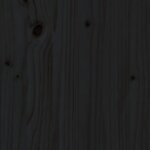 vidaXL Boîte de rangement Noir 58x40 5x42 cm Bois massif de pin
