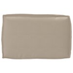 vidaXL Set de Coussins de Palette en 2 Pièces Taupe en Tissu Oxford