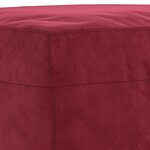 vidaXL Banc Rouge bordeaux 70x35x41 cm Velours