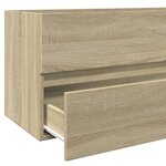 vidaXL Armoire de lavabo de salle de bain chêne sonoma 100x38 5x45 cm