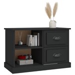 vidaXL Meuble TV noir 73x35 5x47 5 cm bois d'ingénierie