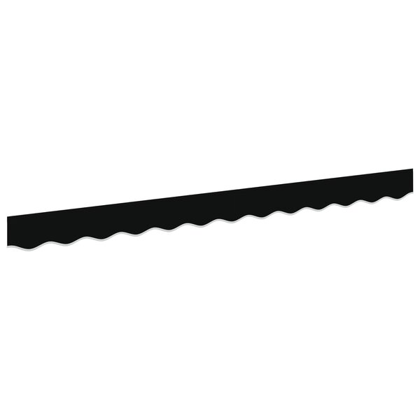 vidaXL Valance de store pour cadre de 2 5 m Noir 2 3x0 2 m