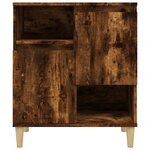 vidaXL Buffets 2 Pièces chêne fumé 60x35x70 cm bois d'ingénierie