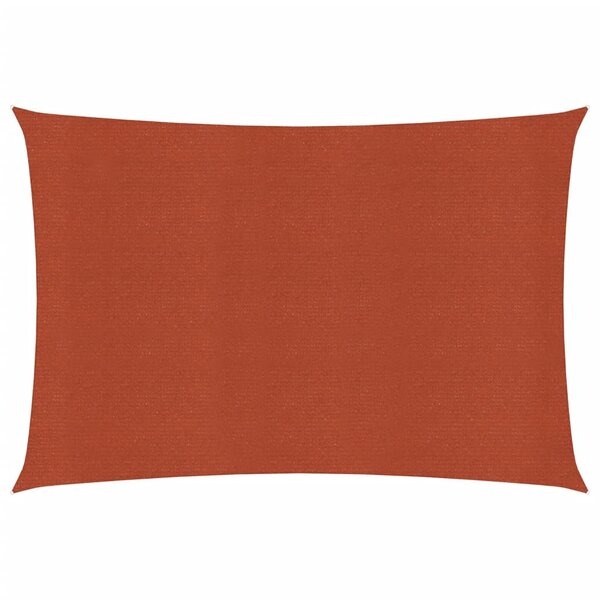 vidaXL Voile d'ombrage 160g/m² rectangulaire terre cuite 3 5x4 5m PEHD