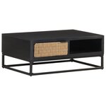 vidaXL Table basse 90x60x35 cm Bois de manguier massif