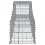 vidaXL Panier de gabions arqué 400x50x40/60 cm Fer galvanisé