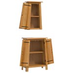 vidaXL Ensemble de meubles de salle de bain 2 Pièces bois de pin massif