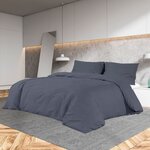 vidaXL Ensemble de housse de couette Anthracite 200x220 cm Microfibre
