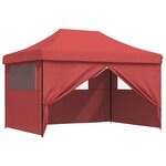 vidaXL Tente de réception pliable escamotable avec 4 parois latérales