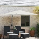 vidaXL Parasol de Patio Sable Polyester  Aluminium Grand Pliable