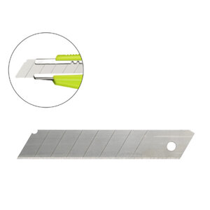 Lame rechange q-connect cutter kf17106 18mm etui      blister 5 unites