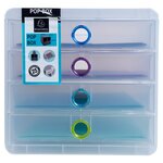 Module De Classement Pop-box 4 Tiroirs Chromaline - Couleurs Assorties - Exacompta