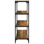 vidaXL Bibliothèque Chêne fumé 80x33x100 cm Bois d'ingénierie