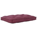 Coussin de canapé en palette vidaXL Rouge en tissu