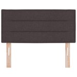 Tête de lit vidaXL Design Lignes Marron Sombre 80 cm Tissu