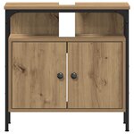 vidaXL Ensemble de meubles de salle de bain 2 pièces en chêne artisan en bois d'ingénierie