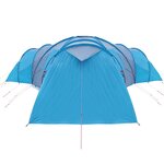 vidaXL Tente familiale à dôme 12 personnes bleu imperméable