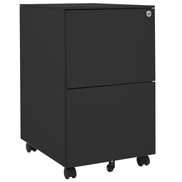 vidaXL Classeur mobile Anthracite 39x45x67 cm Acier