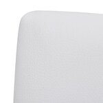 vidaXL Chaises à manger cantilever lot de 4 blanc similicuir