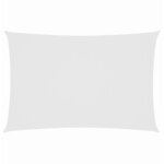 vidaXL Voile de parasol tissu oxford rectangulaire 2x5 m blanc