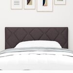 Headboard LED vidaXL Design blocs de diamant Marron foncé 100 cm Tissu