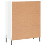 vidaXL Buffet Blanc brillant 69 5x34x90 cm Bois d'ingénierie