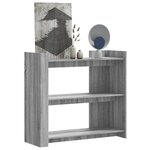 vidaXL Table console sonoma gris 100x35x90 cm bois d'ingénierie