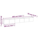 vidaXL Ensemble de meubles TV 3 Pièces Sonoma gris Bois d'ingénierie