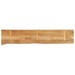 vidaXL Dessus de table à bord vivant 160x20x2 5cm bois massif manguier