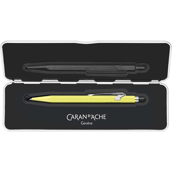 Stylo à bille 849  jaune fluo pastel caran d'ache