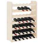 vidaXL Casier à vin 67 5x25x87 cm Bois de pin massif