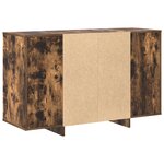 vidaXL Buffet en chêne fumé Chêne fumé Bois d'ingénierie 120 x 41 x 75 cm