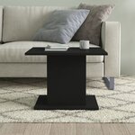 vidaXL Table basse noir 55 5x55 5x40 cm bois d'ingénierie
