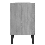 vidaXL Meuble TV avec pieds en métal Sonoma gris 103 5x30x50 cm