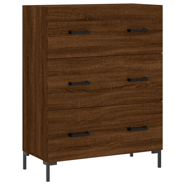 vidaXL Buffet chêne marron 69 5x34x90 cm bois d'ingénierie