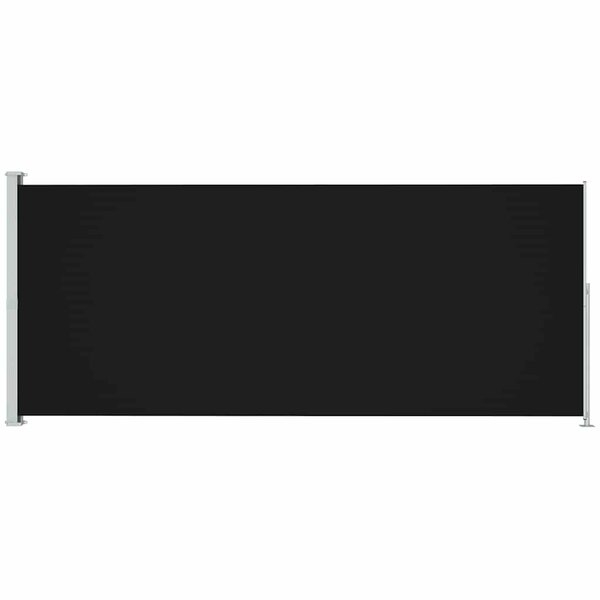 vidaXL Auvent latéral rétractable de patio 220x500 cm Noir