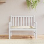 vidaXL Coussin de banc de jardin crème 100x50x4 cm tissu oxford