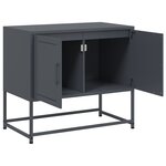 vidaXL Meuble TV anthracite 68 5x39x60 5 cm acier
