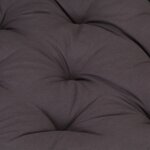 vidaXL Coussin de plancher de palette Coton 120x40x7 cm Anthracite