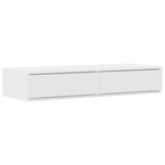 vidaXL Cadre de lit de rangement Blanc 100x200 cm