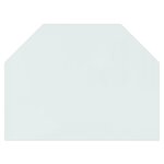 vidaXL Plaque de verre pour cheminée hexagonale 80x60 cm