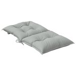 vidaXL Coussins de chaise à dossier bas lot de 2 gris clair mélangé