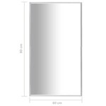 vidaXL Miroir Argenté 80x60 cm