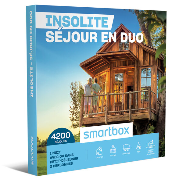 SMARTBOX - Coffret Cadeau Insolite - Séjour en duo -  Séjour