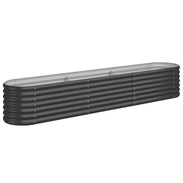 vidaXL Lit surélevé de jardin Acier enduit de poudre Anthracite