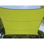 Perel Voile d'ombrage  hydrofuge  2 x 3 m  160 g/m²  polyester  rectangulaire  vert lime