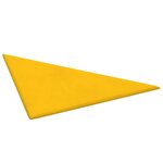 vidaXL Panneaux muraux 12 Pièces Jaune 30x30 cm Velours 0 54 m²